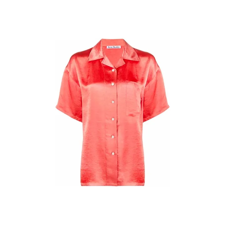 Acne Studios Shirts Women's Coral Red-0