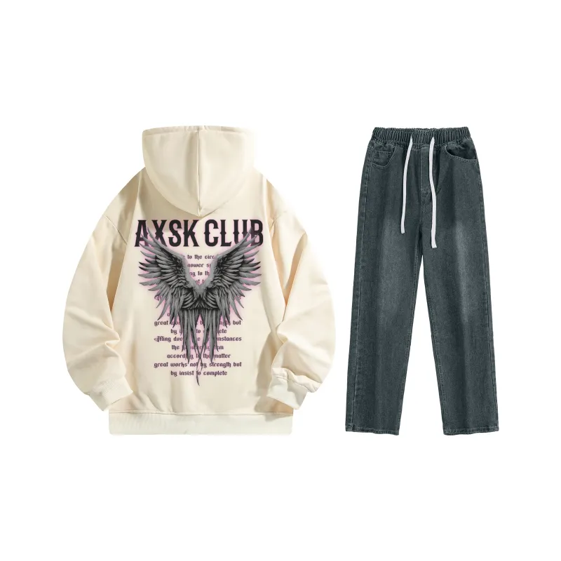 A.X.S.K Sweatshirt Sets Unisex-140