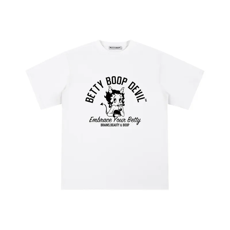 BETTY BOOP T Shirt Women's White-0