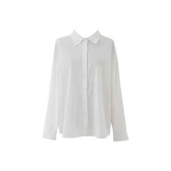 SOON FLOWER Shirt Spring And Fall Women's White