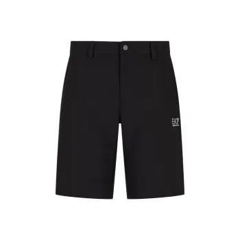 EMPORIO ARMANI EA7 Golf Pro Collection SS25 Casual Shorts Men's Black