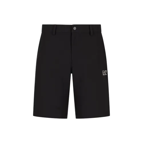 EMPORIO ARMANI EA7 Golf Pro Collection SS25 Casual Shorts Men's Black