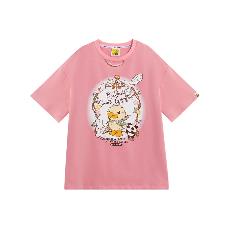 B.Duck T Shirt Women's Light Pink-0