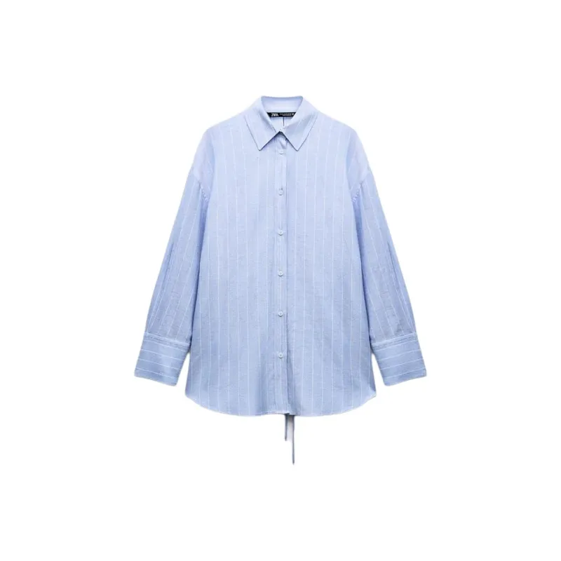 ZARA Trf Shirts Women's Blue-0