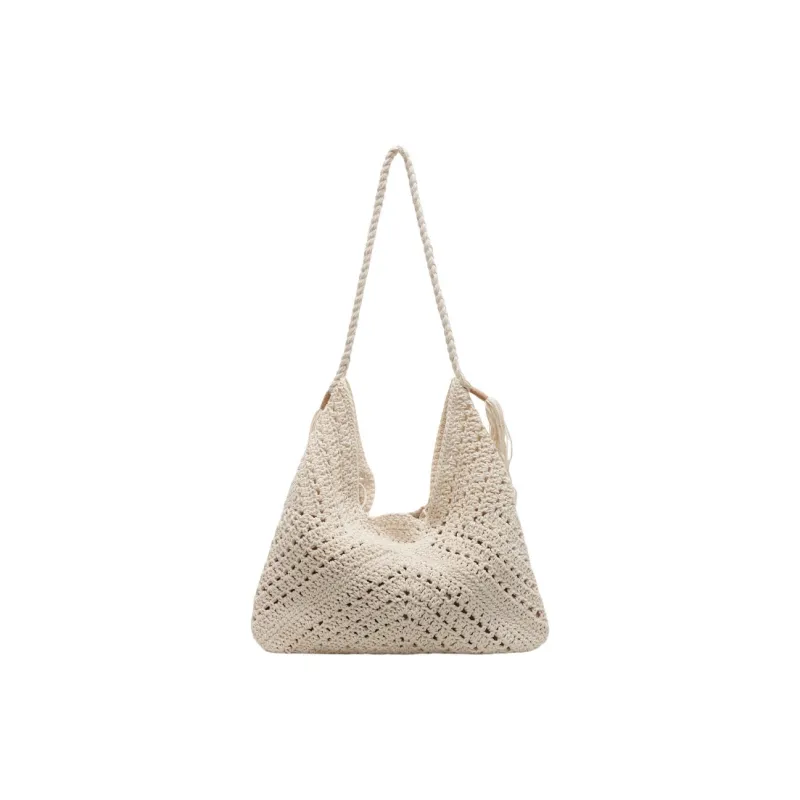 Yalu Straw Woven Tote Bag, Shopping Bag, Shoulder Bag Women's Multicolor-3