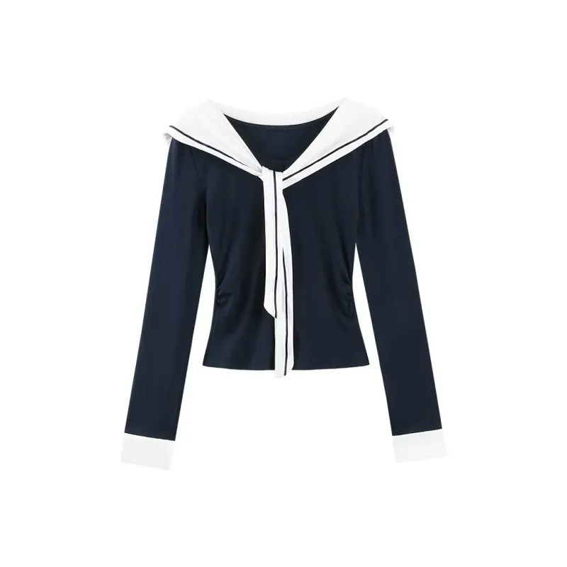 KYKW Regular Top Women's Navy Blue-0