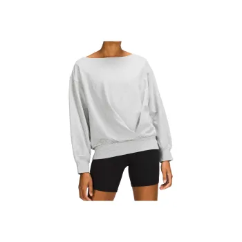 Lululemon Pleated Sweatshirt Women's Light Gray