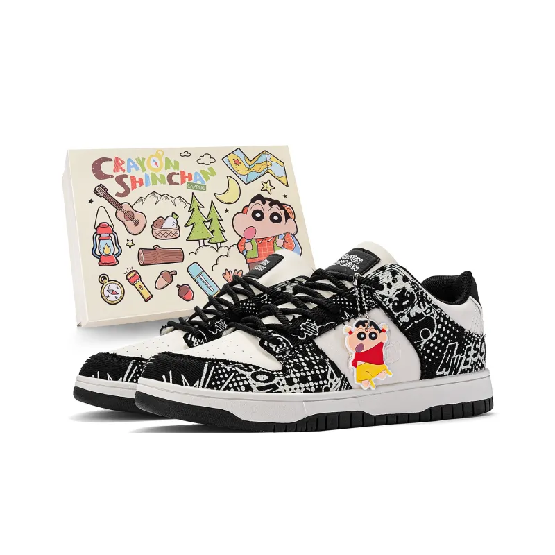 Crayon Shinchan Slip Resistant, Abrasion Resistant, Lightweight, Breathable Low Top Skateboard Shoes Unisex-15