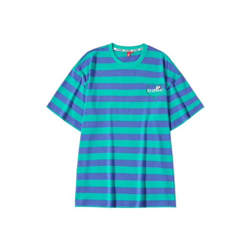 EPTISON WOMAN Striped Cotton T shirt-0