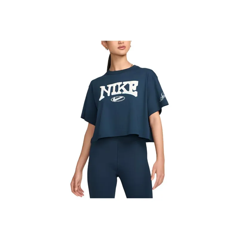 Nike T Shirt Women's Marine Blue-0