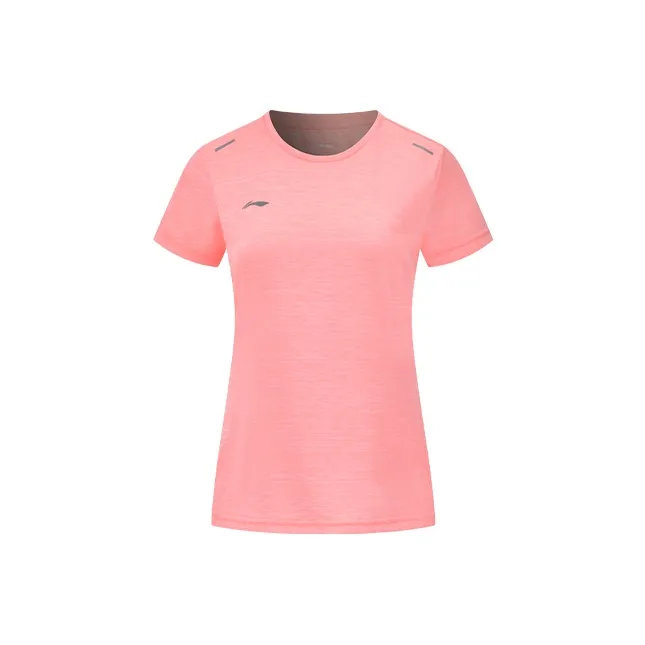 LiNing T Shirt Women's Coral Pink-0