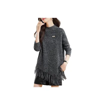 Korean Style Sweater Women's Mist Black