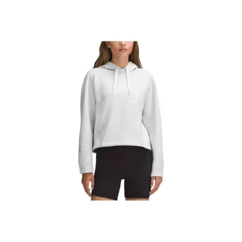 Lululemon Smooth Spacer SS24 Emboss Sweatshirt Women's Light Gray With A Hint Of Mixed Colors
