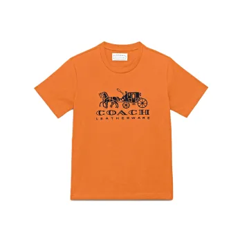 COACH T Shirt Women's Orange Red