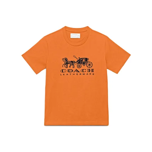 COACH T Shirt Women's Orange Red