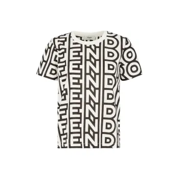 FENDI By Marc Jacobs Two tone Cotton T Shirt Multicolor