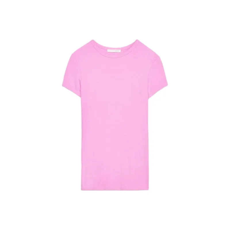 ZARA Regular T Shirt Women's Pink-0