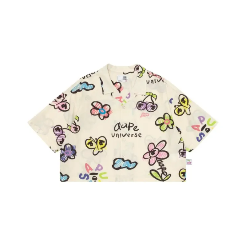 Aape By *A Bathing APE® Logo print Button up Shirt-4