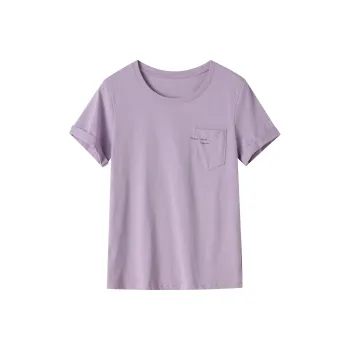 Huagaa T Shirts Women's Purple