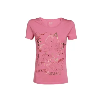 EMPORIO ARMANI EA7 T Shirts Women's Pink