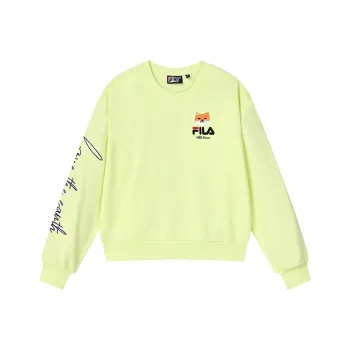 FILA x Pepe Shimada Sweatshirt Women's Fluorescent Lime Green