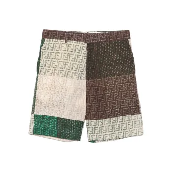 FENDI Ff Linen Shorts