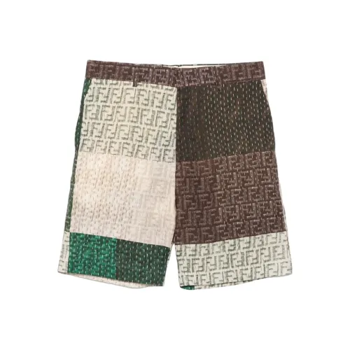 FENDI Ff Linen Shorts