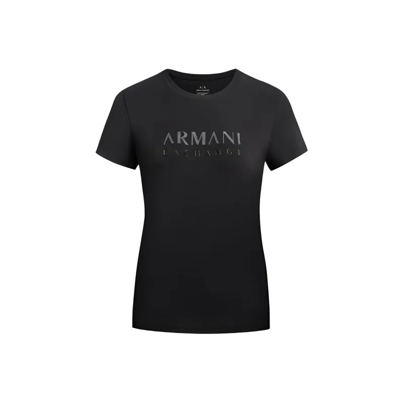 ARMANI EXCHANGE SS24 T Shirt Women's Black-0