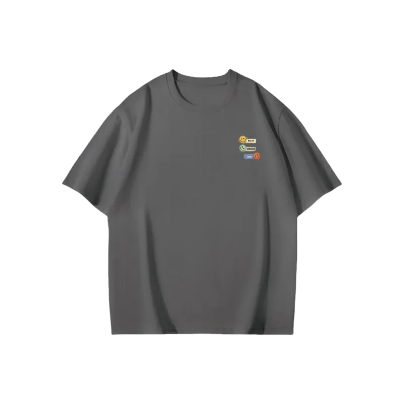 Cotton Gene Drop Shoulder Sleeve T Shirt Women's-2