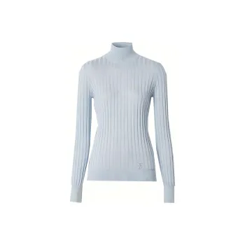 Burberry Turtleneck Slim Fit Knitwear Women's Light Blue 80447231