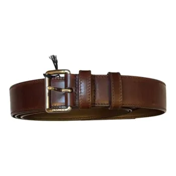 PRADA Calfskin Leather Belts Men's Brown 