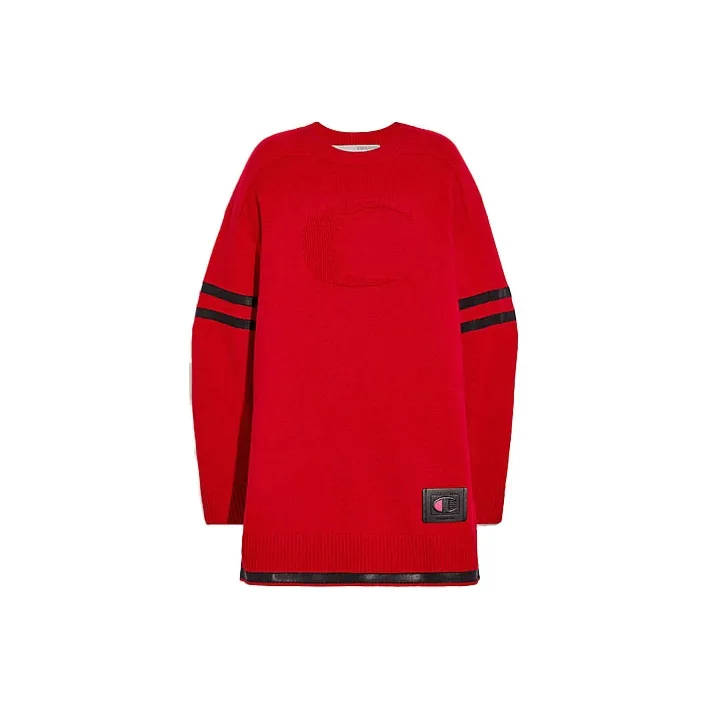 COACH x Champion SS21 Cashmere Sweater Women's Red-0