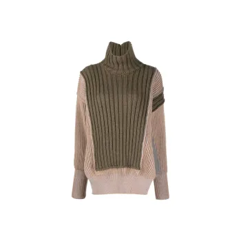MM6 Maison Margiela Contrasting Panel detail Chunky knit Jumper