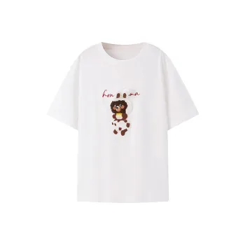 LEDIN x HONEY KUMA T Shirt Women's Ecru
