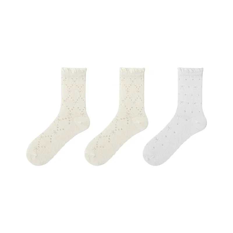 H YXIANG Mid Calf Socks Women's Combo Set-4