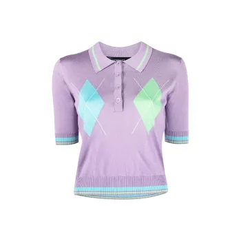 VERSACE Slim Fit Knitwear Women's Purple