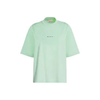 MARNI SS23 Drop Shoulder Sleeve T Shirt Women's Green