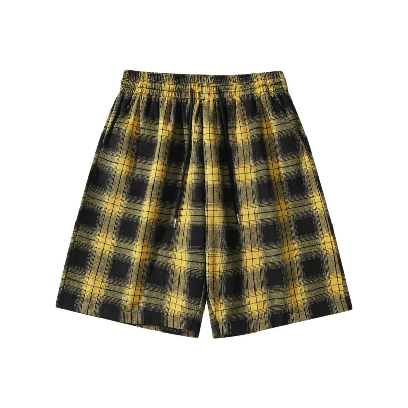EMINU Casual Shorts Unisex Yellow-0