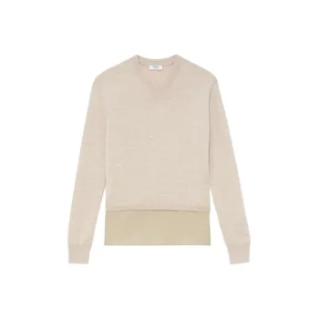 THEORY Sweater Women's Oat Blend Champagne