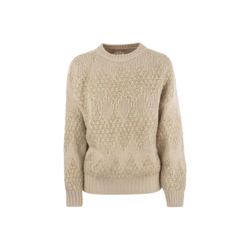 Brunello Cucinelli Sequin Embellished Knitted Jumper-0
