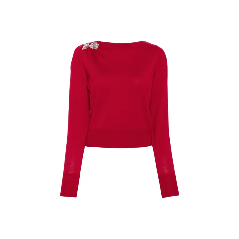 Erdem Appliqué Wool Sweater-0