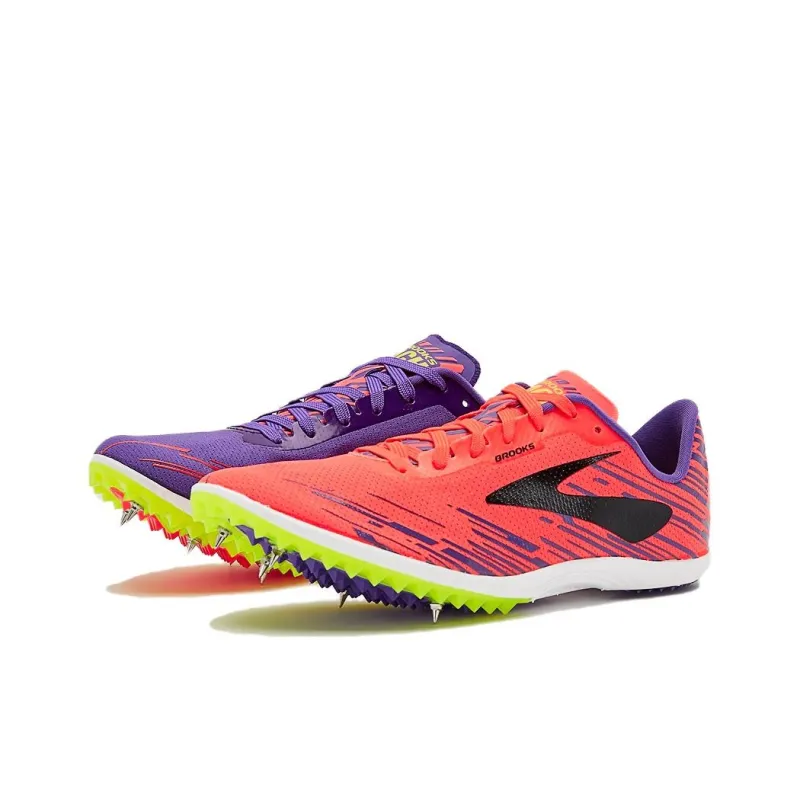 Brooks Cushioning, Wear Resistant Low Top Trail Running Shoes Women's Red Purple-2