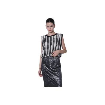 C.3000 T-Shirt Women's Black White