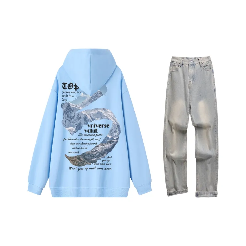 VniVerseVClub Sweatshirt Set Unisex-28