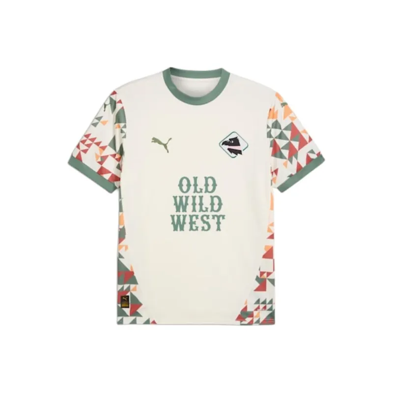 PUMA DRYCELLPalermo F.C. 24/25 Third Jersey Youth DryCELL Soccer Jerseys Men's Warm White/Eucalyptus-0