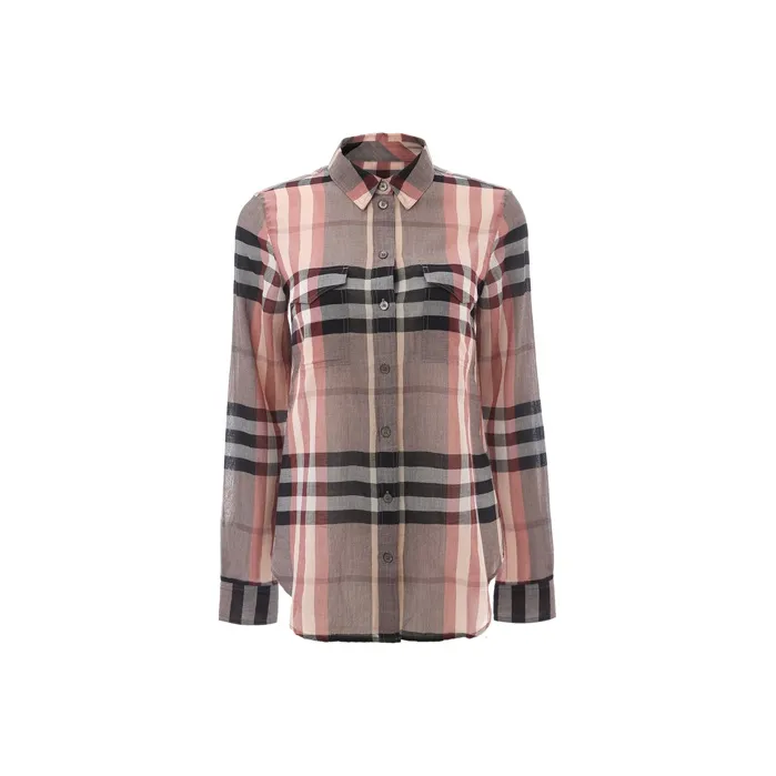 Burberry Shirt Women's Gray Pink-0