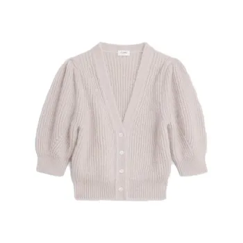 CELINE SS22 Knitted Fabric Cardigan Women's Violet