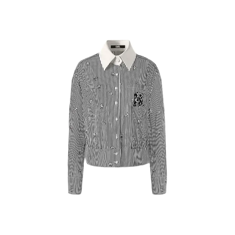 KARL LAGERFELD Shirt Women's Black White-0