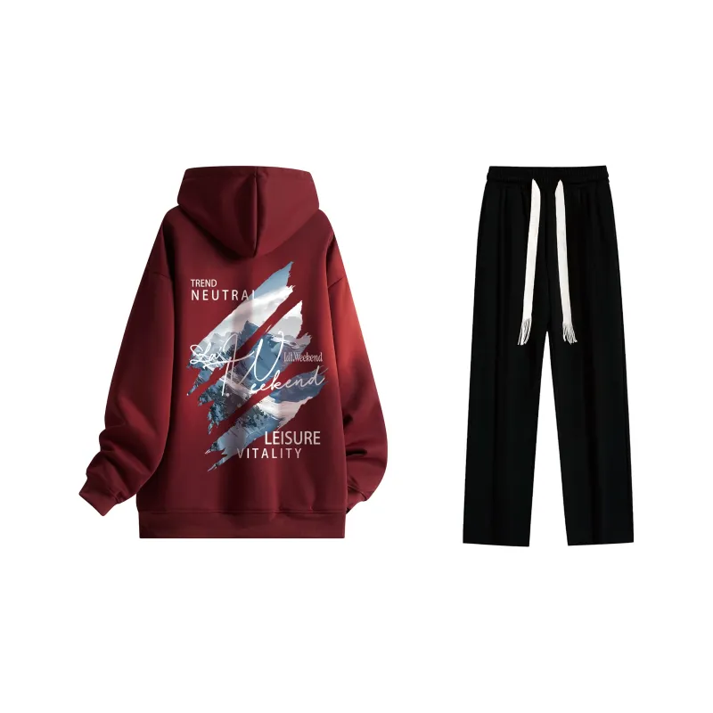 LA'T.WEEKEND Sweatshirt Set Unisex-59
