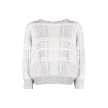 Brunello Cucinelli Loose Fit Sweater Women's Gray